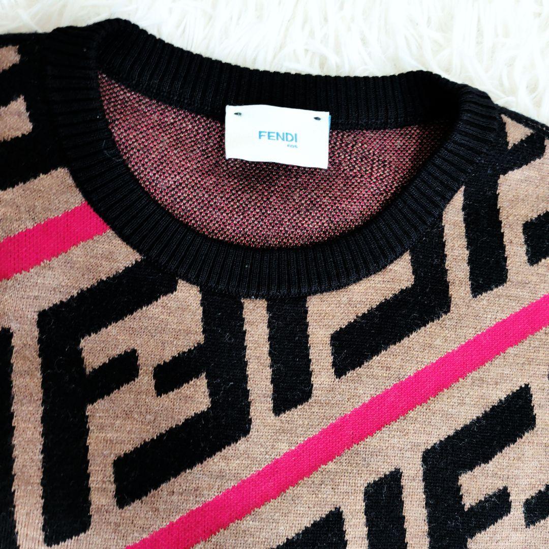 FENDI フェンディ キッズ レディース ロゴ ニット セーター