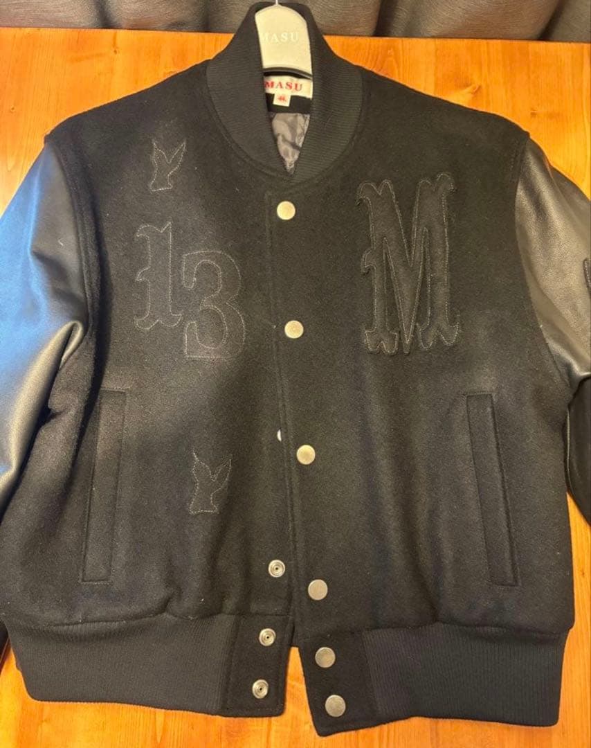 ジャケット・アウター MASU MASU VARSITY JACKET(BLACK) 44