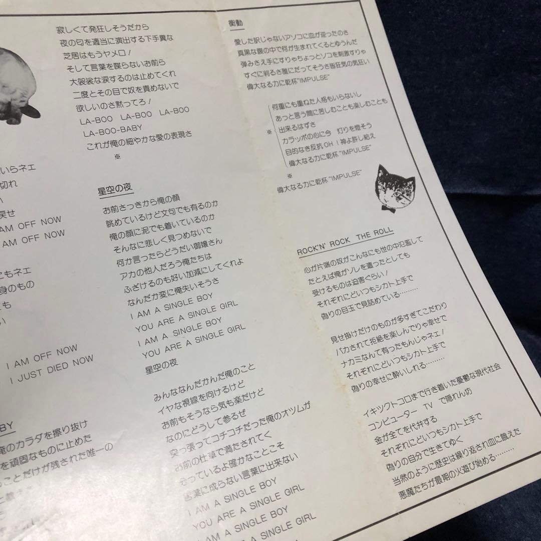 中古LP KENZI ブラボージョニーは今夜もハッピーエンド インディーズ