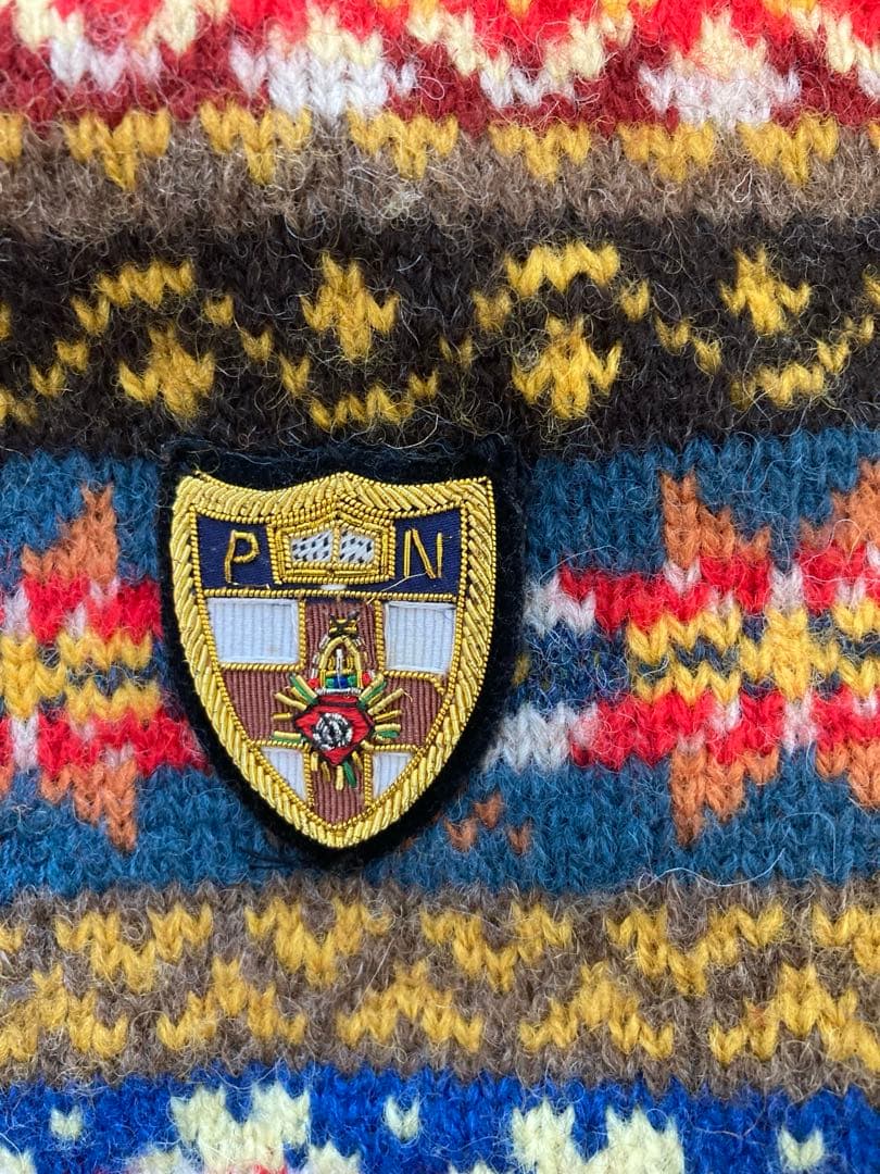 PAPAS /パパス　チロリアンカーディガン スコットランド製ウール　【美品】