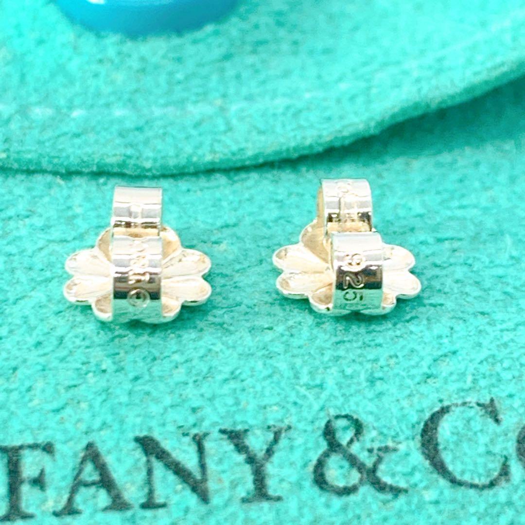 美品 ティファニー サマセット メッシュ フープ ピアス シルバー925