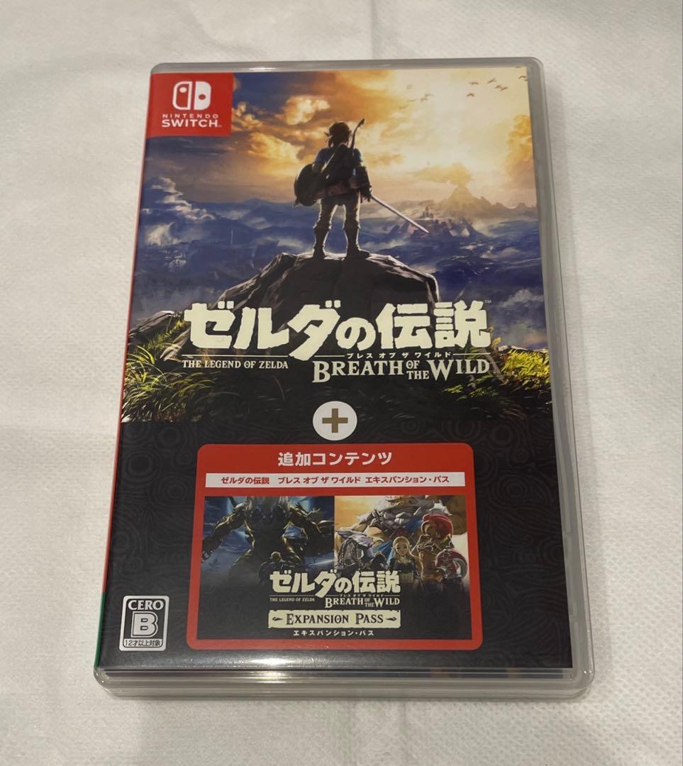 【ほぼ新品】ゼルダの伝説 ブレス オブ ザ ワイルド + エキスパンション・パス