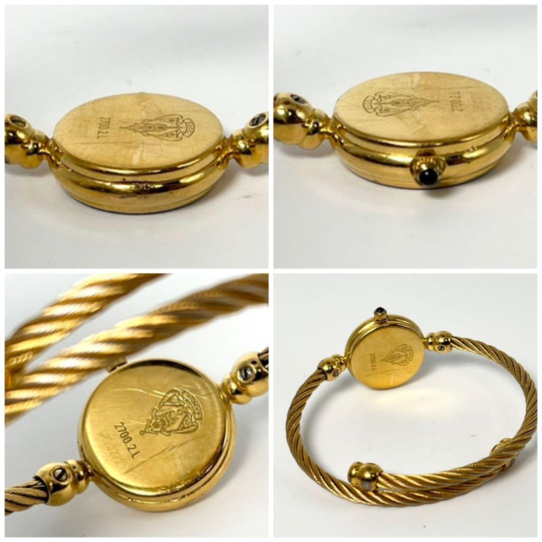 【新品電池/稼働品】グッチ 2700.2L バングルウォッチ ゴールド ブレス