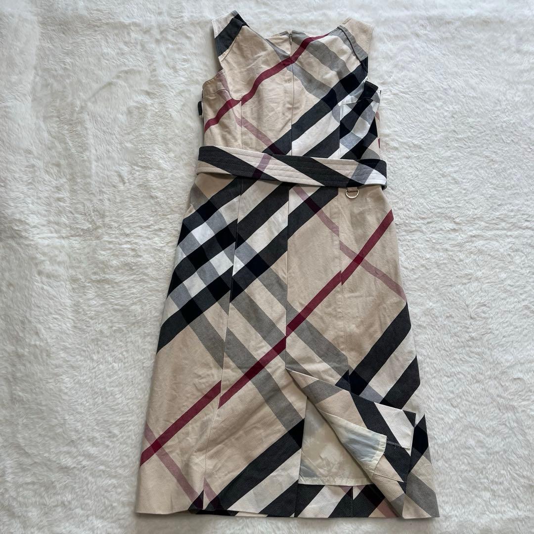 Burberryバーバリーロンドン　ノバ、メガチェック　ワンピース　ベルト付