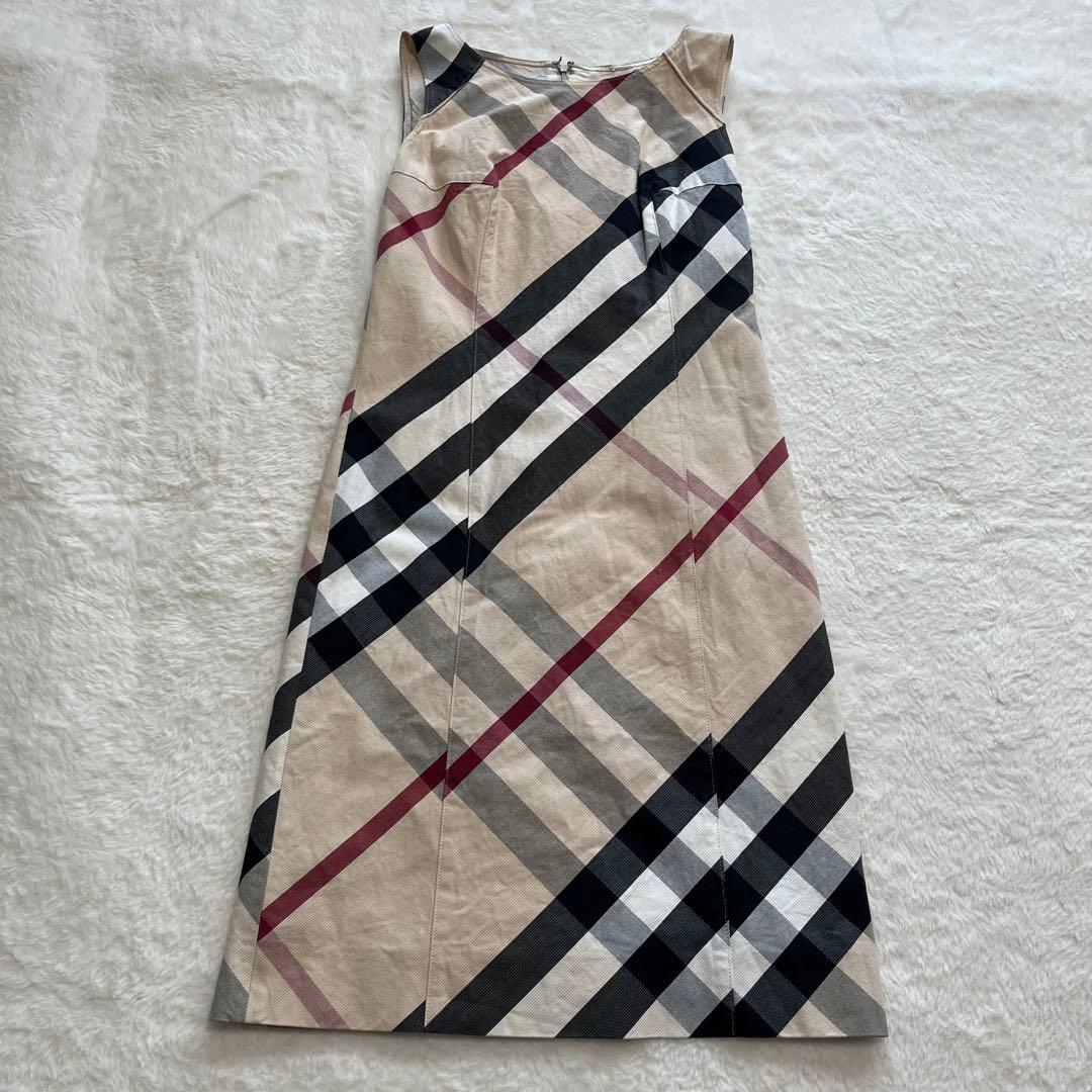 Burberryバーバリーロンドン　ノバ、メガチェック　ワンピース　ベルト付