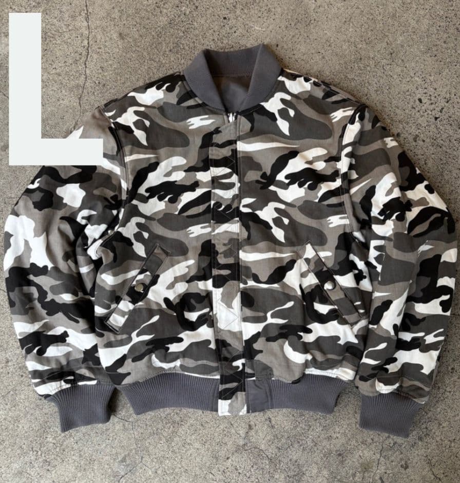 【新品】BELVET Camo Reversible MA-1 Jacket