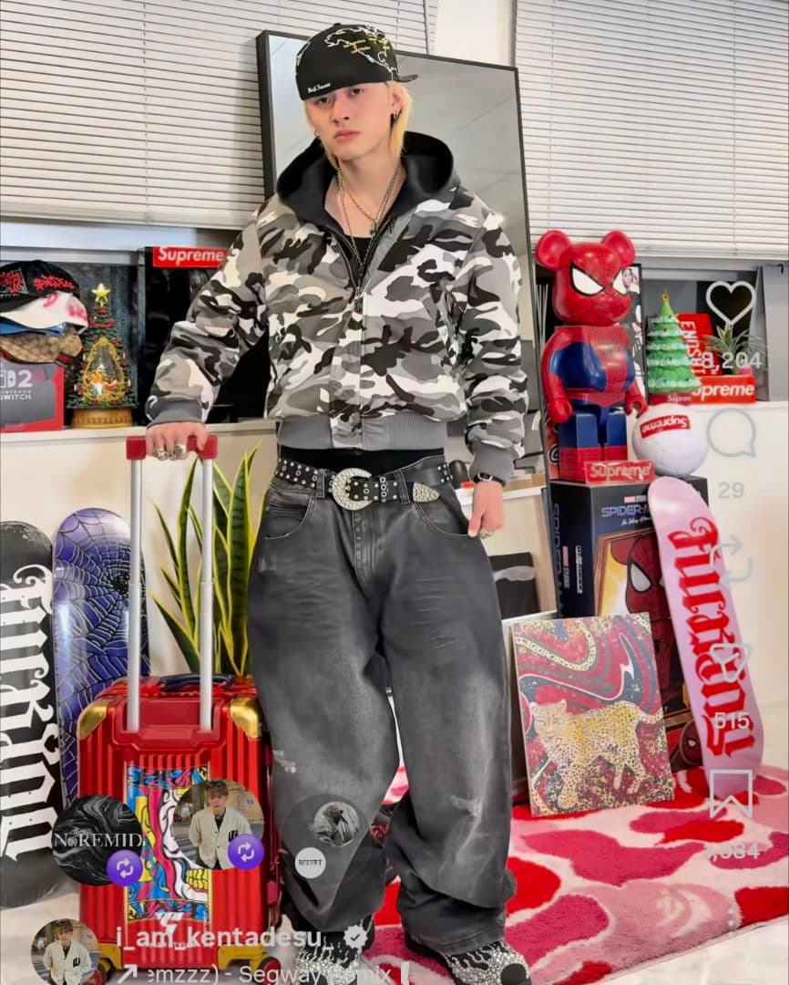 【新品】BELVET Camo Reversible MA-1 Jacket