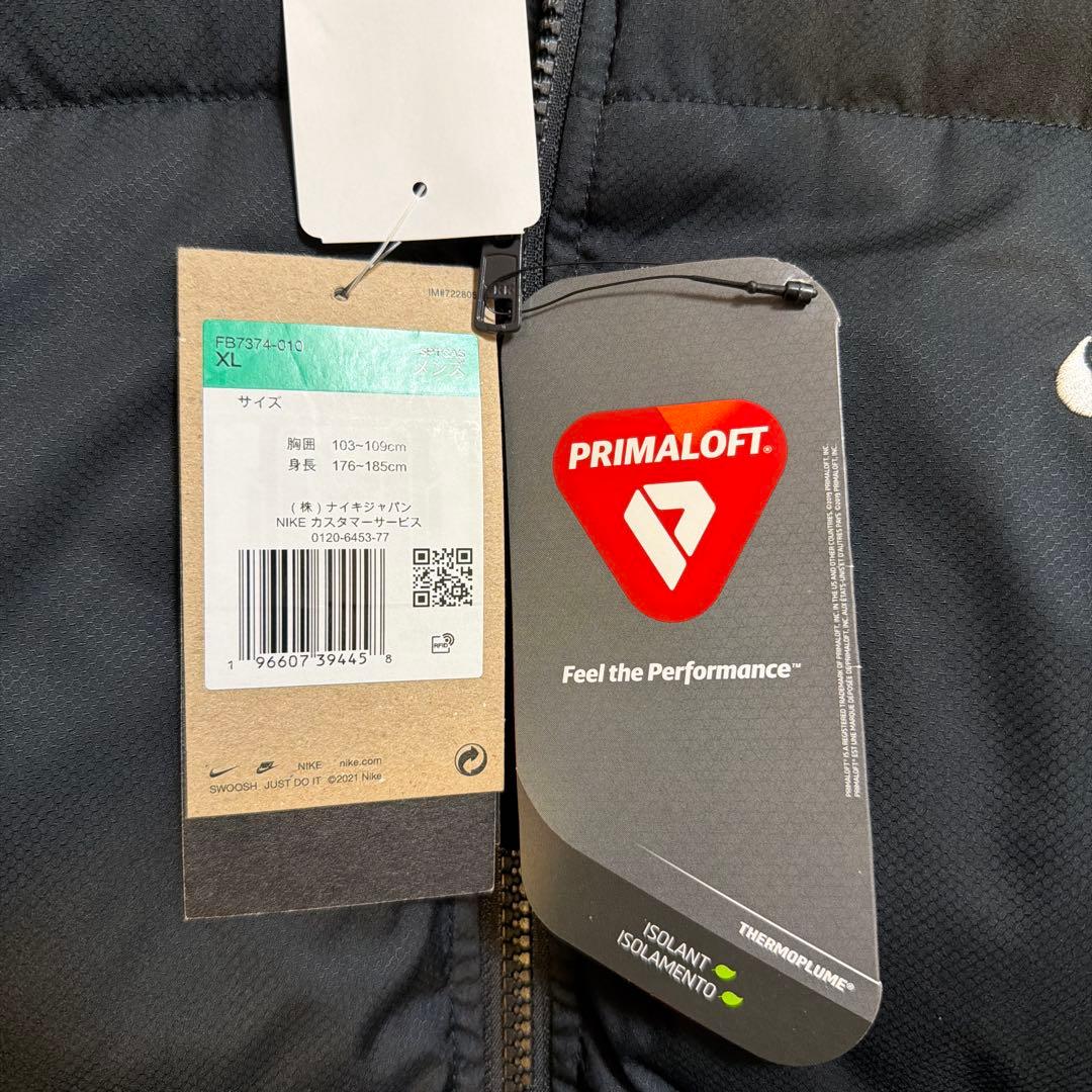 ナイキ プリマロフト ウォーター リペレント パファー ベスト ブラック XL