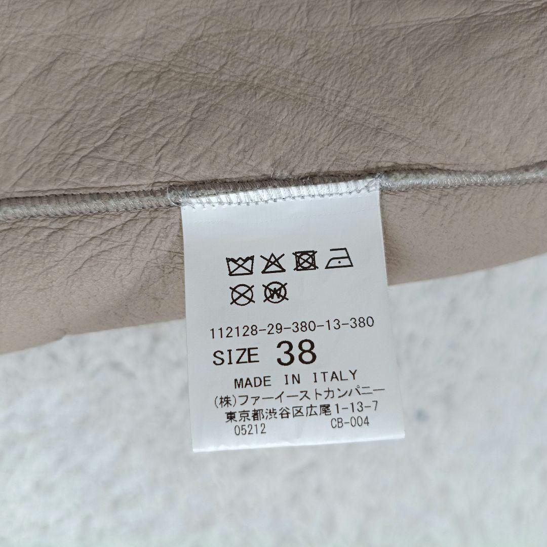 美品✨ANAYI現行　フード付きムートンリバージレ　ベージュ　近年モデル　高級