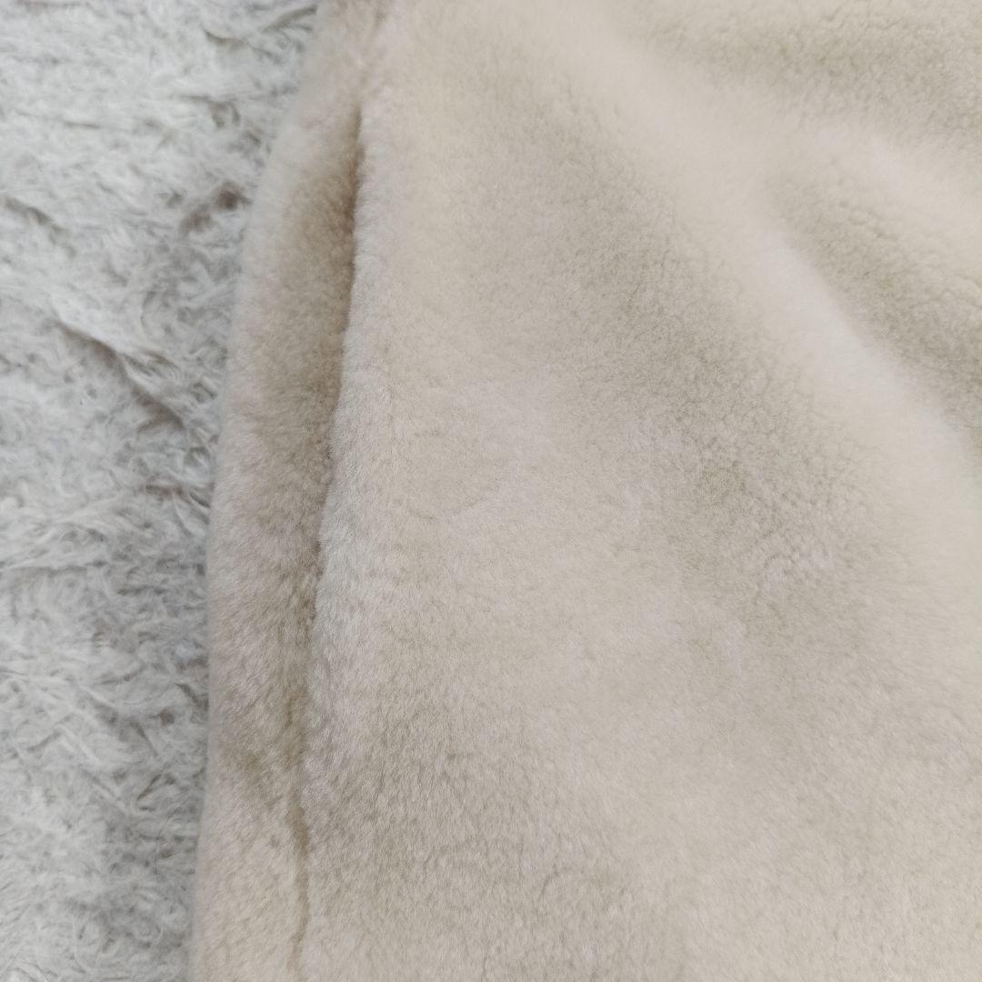 美品✨ANAYI現行　フード付きムートンリバージレ　ベージュ　近年モデル　高級