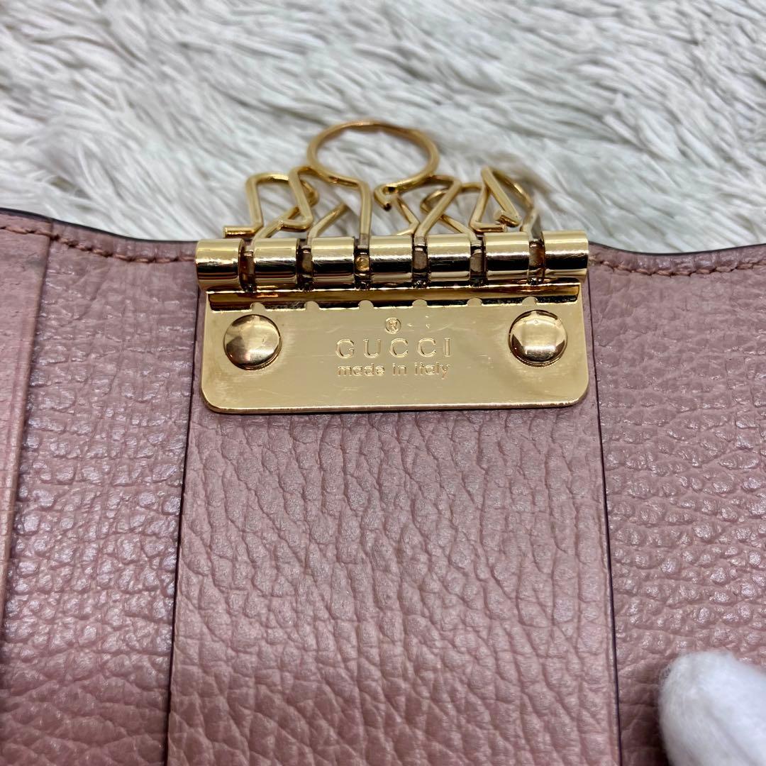 美品✨GUCCI 6連キーケース マーモント GGスプリーム GG柄