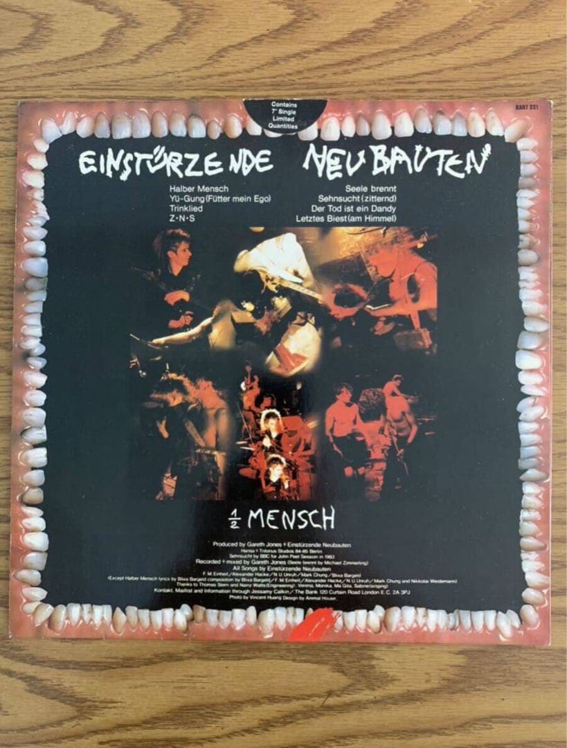 Einsturzende Neubauten 1/2 Mensch ノイバウテン