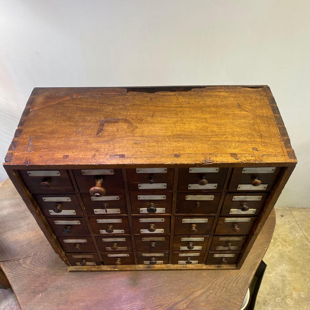 25杯引き出し 靴職人アトリエ アンティーク