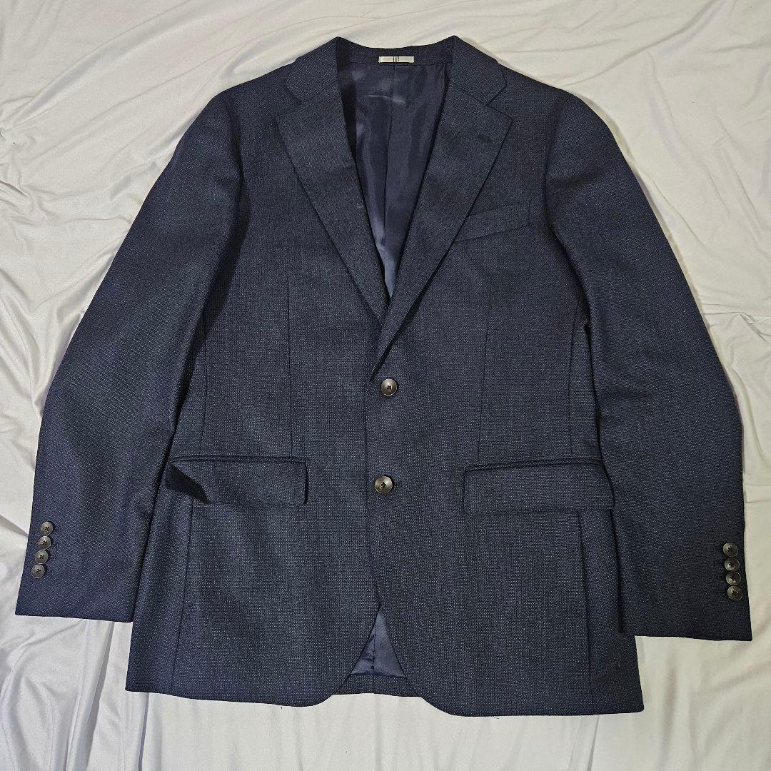 ❇️極美品❇️SUIT SELECT ネイビー 3ピーススーツ XL