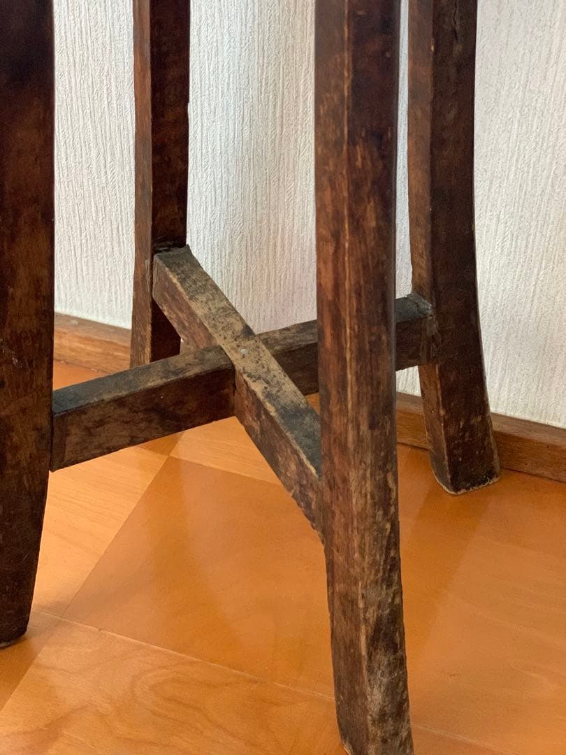 木製スツール 丸椅子 古家具 レトロ家具 昭和レトロ ヴィンテージ アンティーク