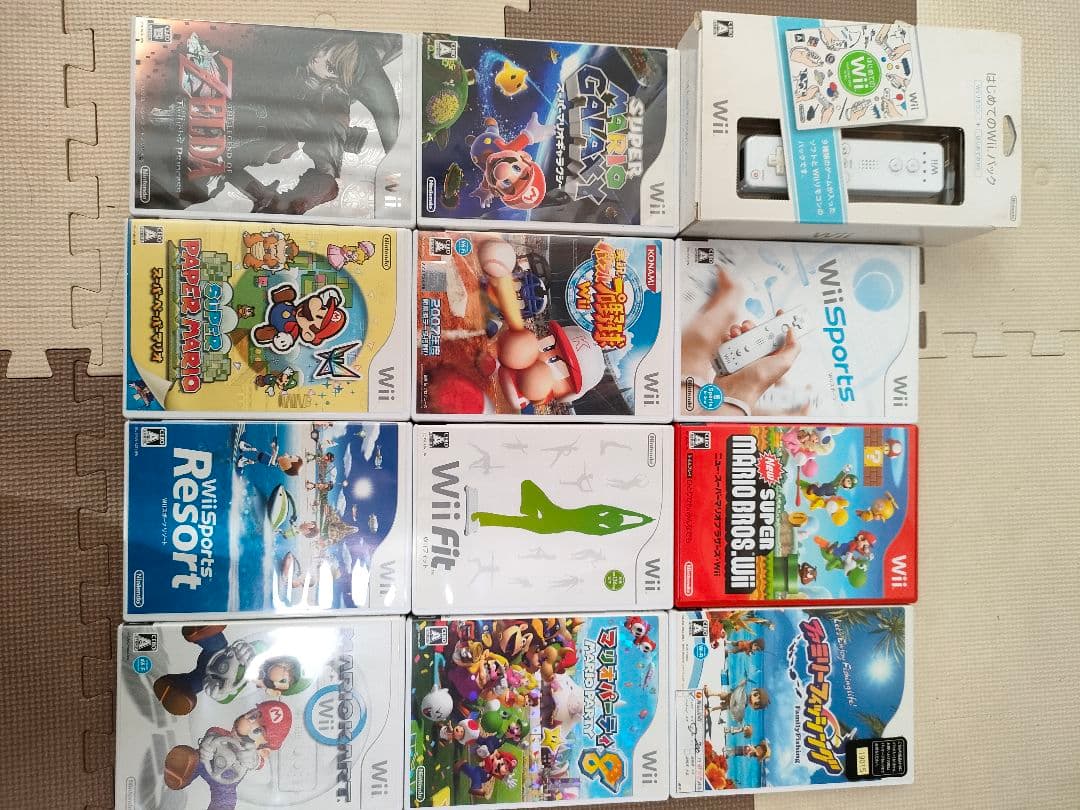 Wii 本体、Wii fit、コントローラ、ソフト12本まとめ売り