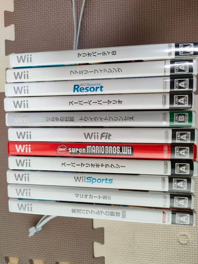 Wii 本体、Wii fit、コントローラ、ソフト12本まとめ売り