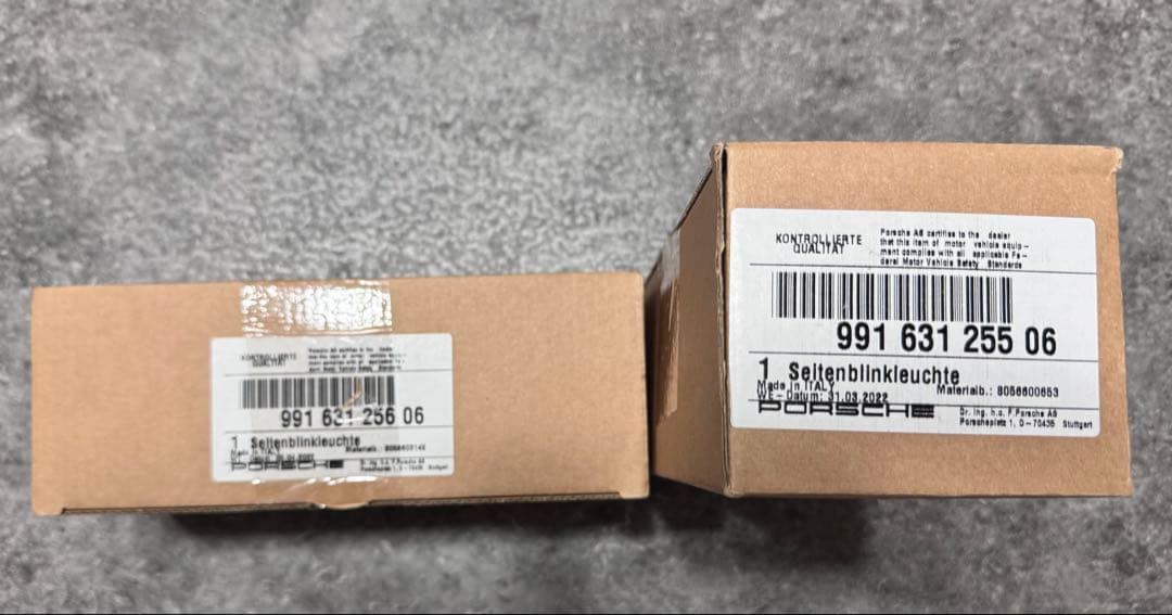 ほぼ新品　ポルシェ純正　991 981 718 サイドマーカー ウィンカー