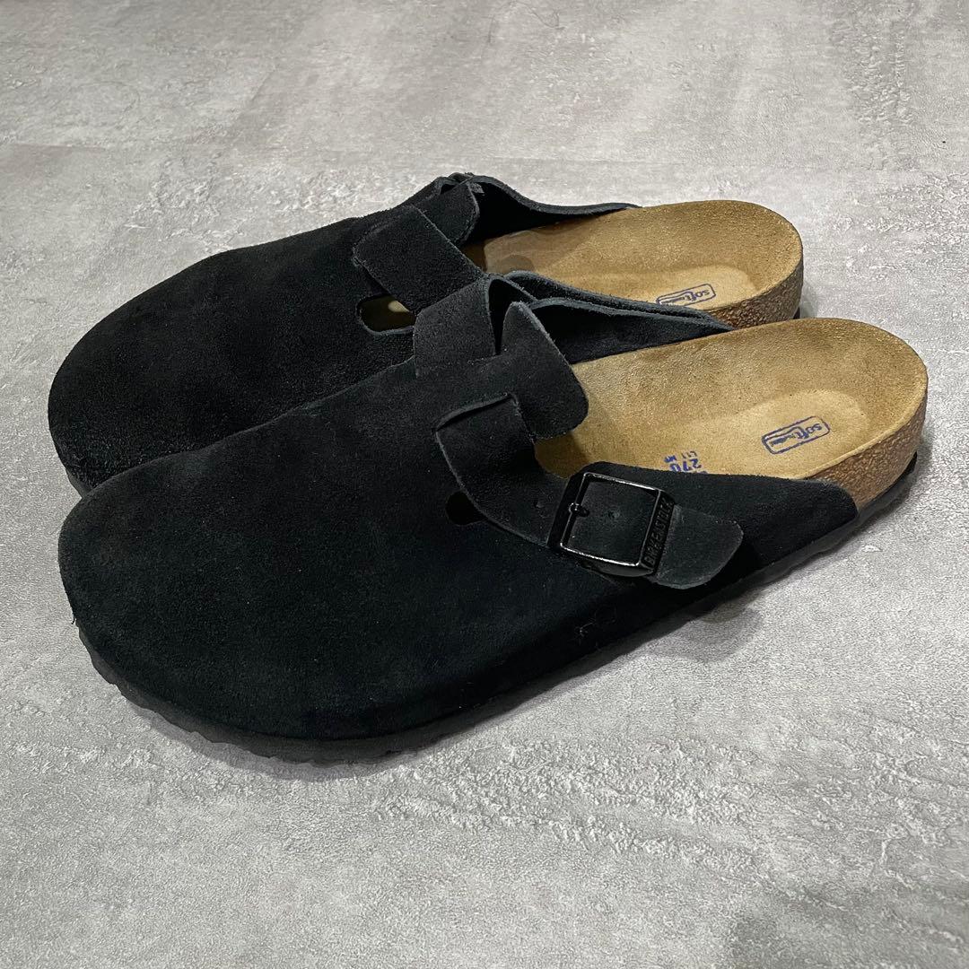 ビルケンシュトック/ ボストン スエードレザー ブラック　42