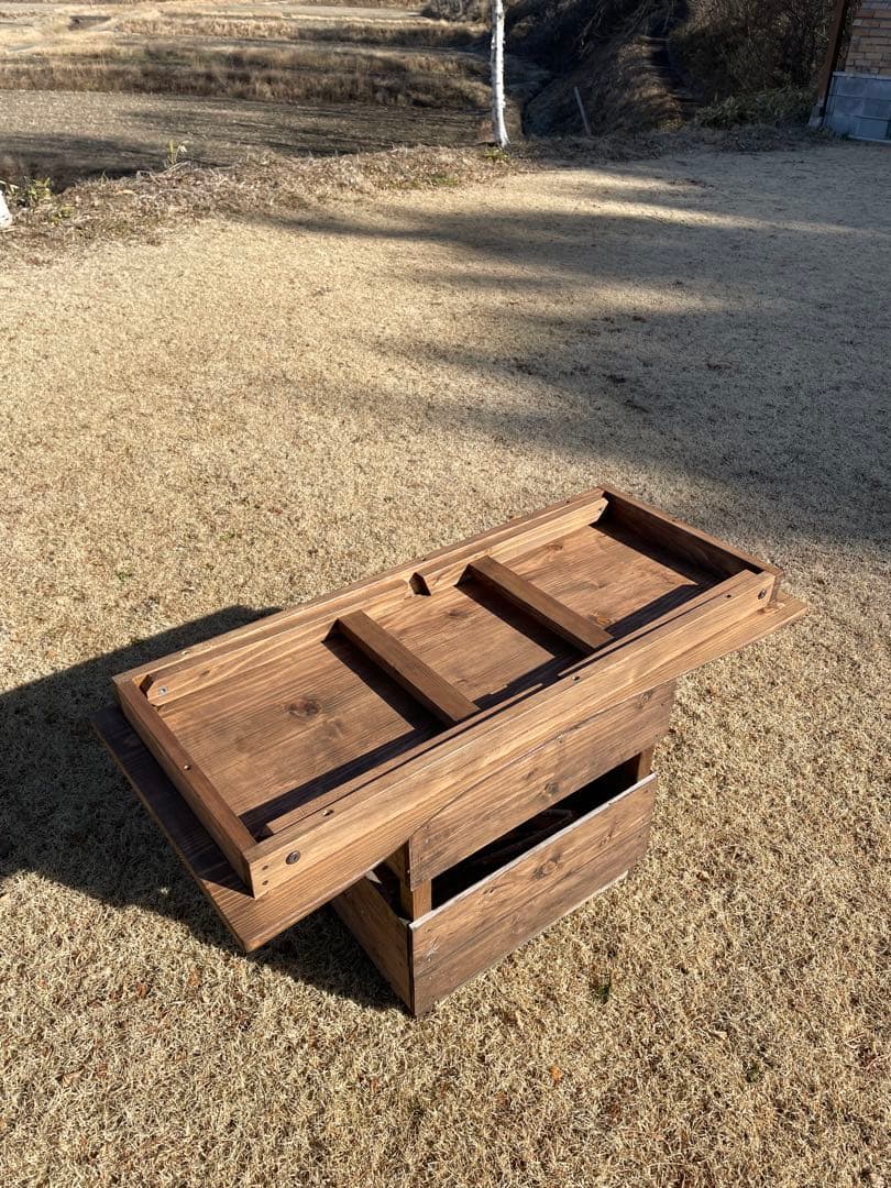 アウトドアテーブル(大) ハンドメイド　アンティーク　オシャレ　ファミキャン