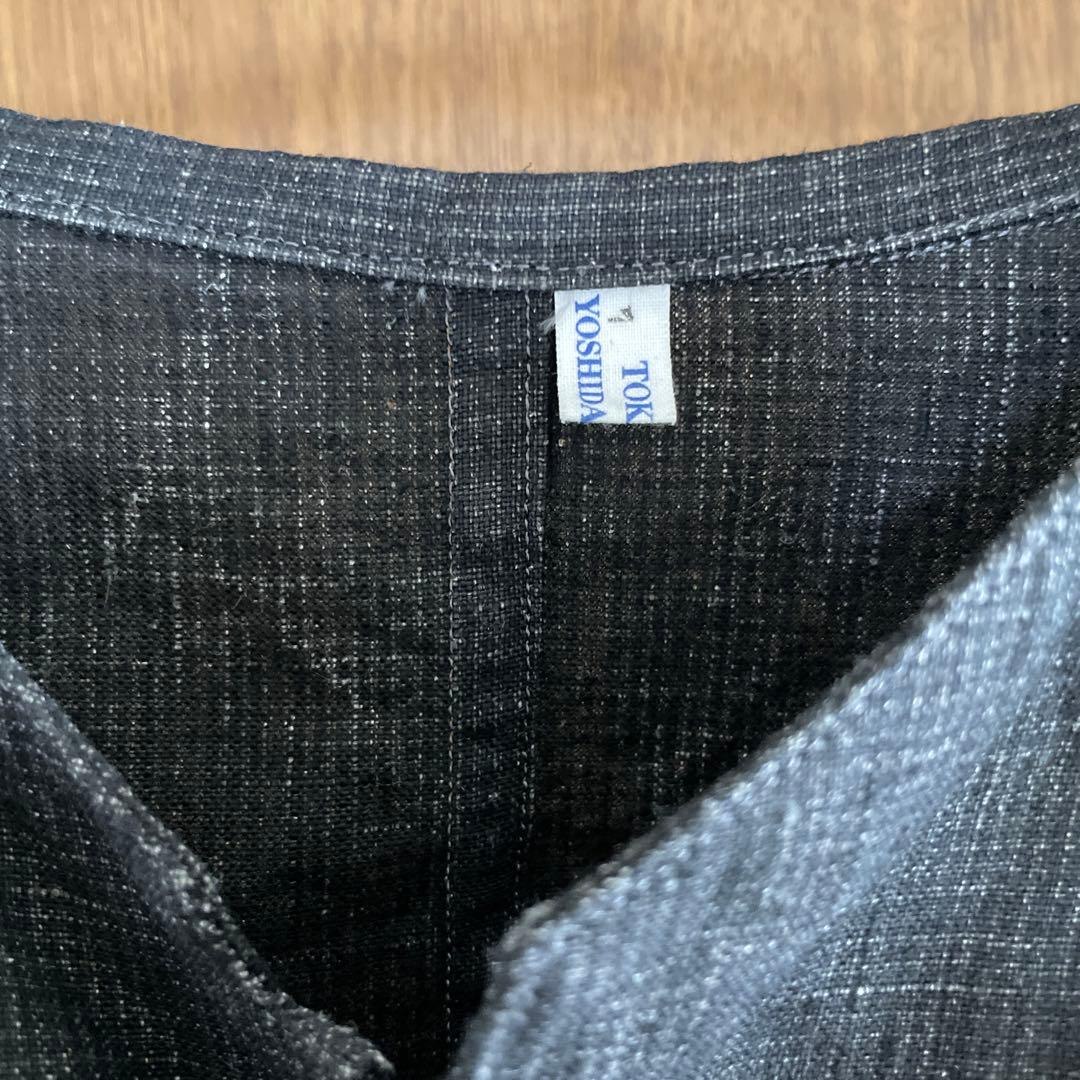 【メルカリ市値下】YOSHIDA TOKIHO リネン墨染めラグランジャケット