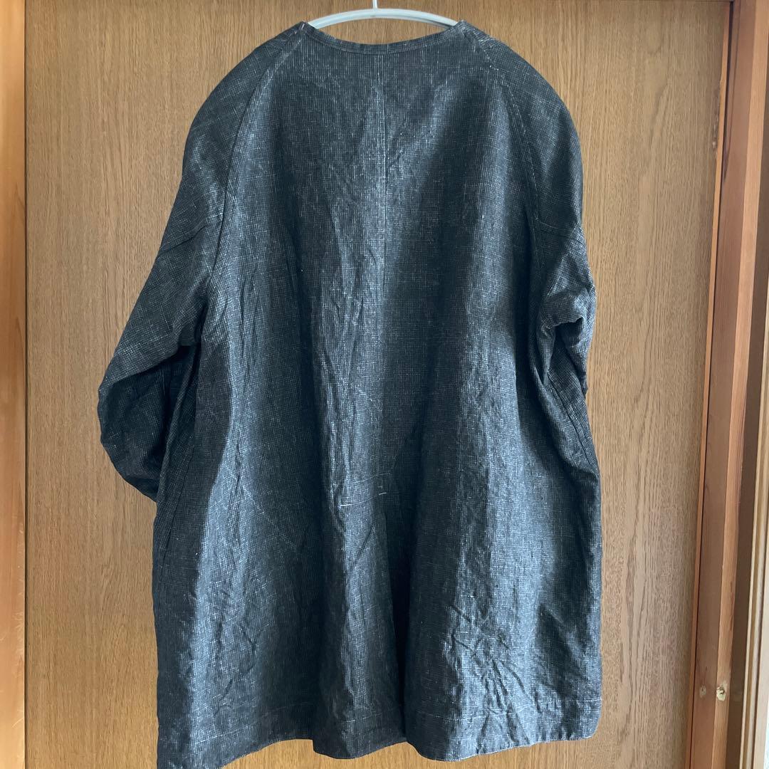 【メルカリ市値下】YOSHIDA TOKIHO リネン墨染めラグランジャケット