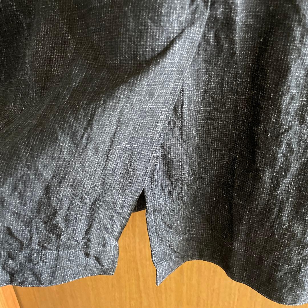 【メルカリ市値下】YOSHIDA TOKIHO リネン墨染めラグランジャケット