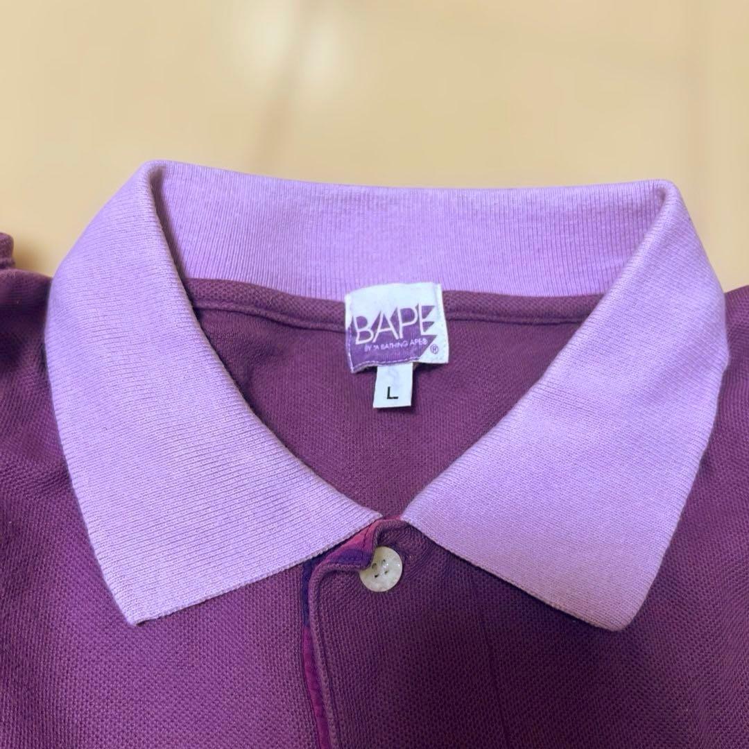 A BATHING APE ポロシャツ　初期　Ｌsize ビンテージ