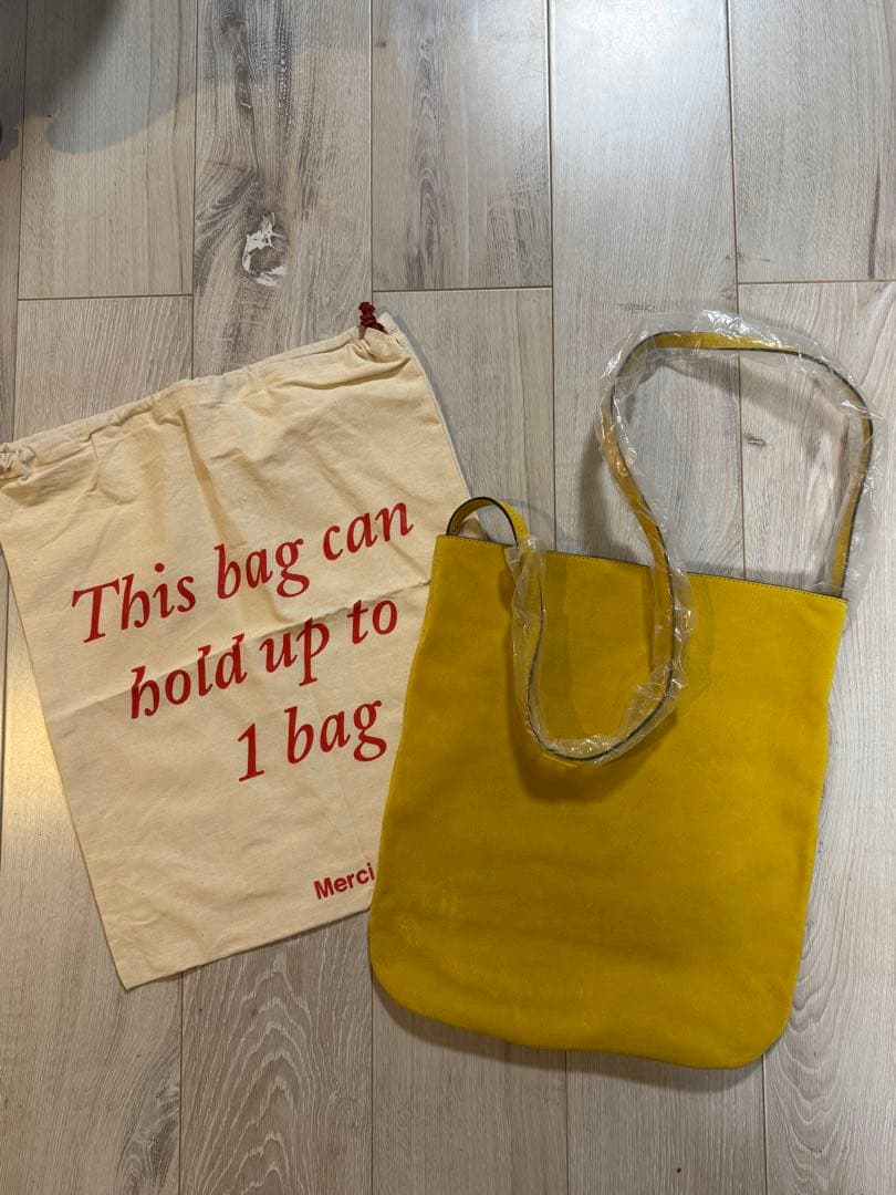 merci メルシー スウェード クロスボディ ショルダー バッグ 未使用