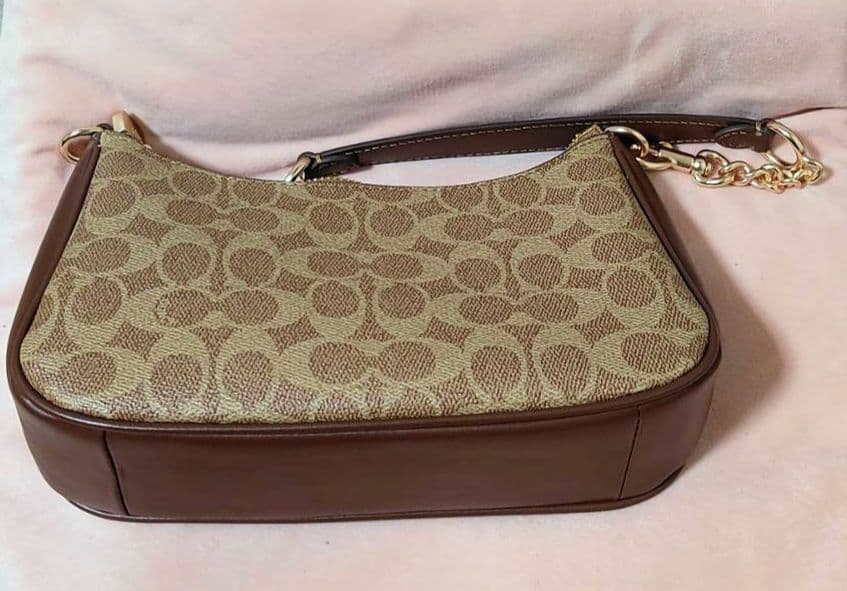 COACH テリ ショルダーバッグ ハンドバッグ シグネチャー キャンバス