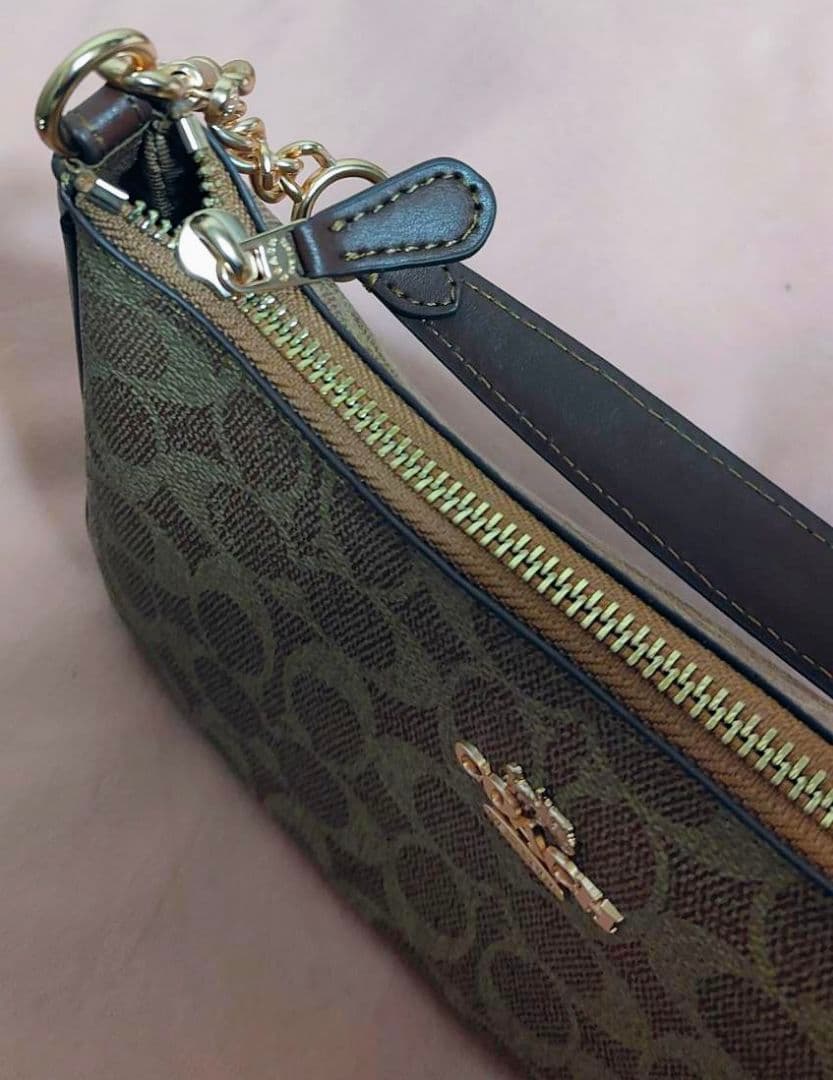 COACH テリ ショルダーバッグ ハンドバッグ シグネチャー キャンバス