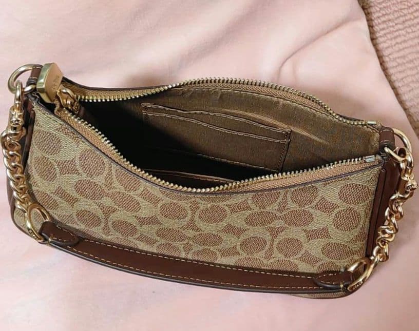 COACH テリ ショルダーバッグ ハンドバッグ シグネチャー キャンバス