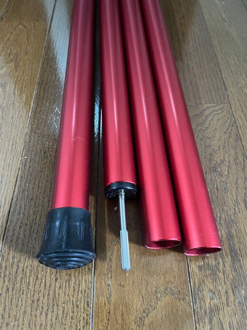 スノーピーク ウィングポールレッド280cm、240cm 各1本