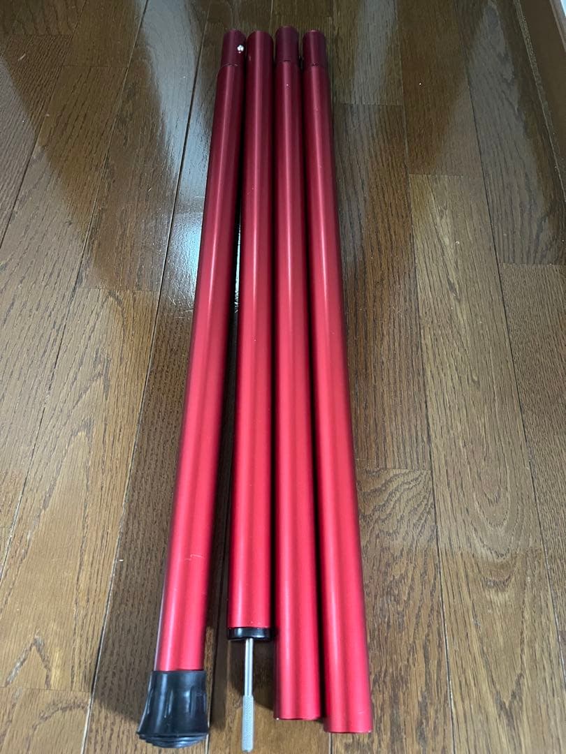 スノーピーク ウィングポールレッド280cm、240cm 各1本