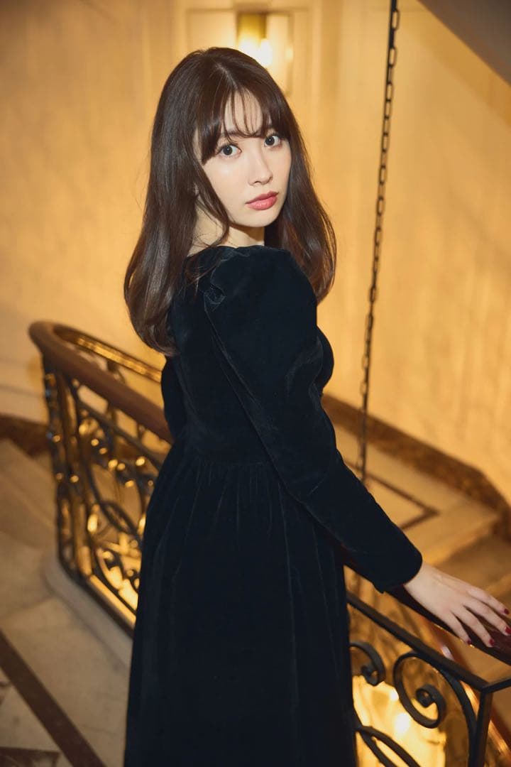 【新品未使用】♡ Velour Long Dress ホリデーワンピ♡