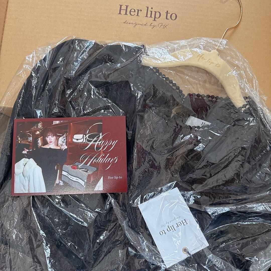 【新品未使用】♡ Velour Long Dress ホリデーワンピ♡