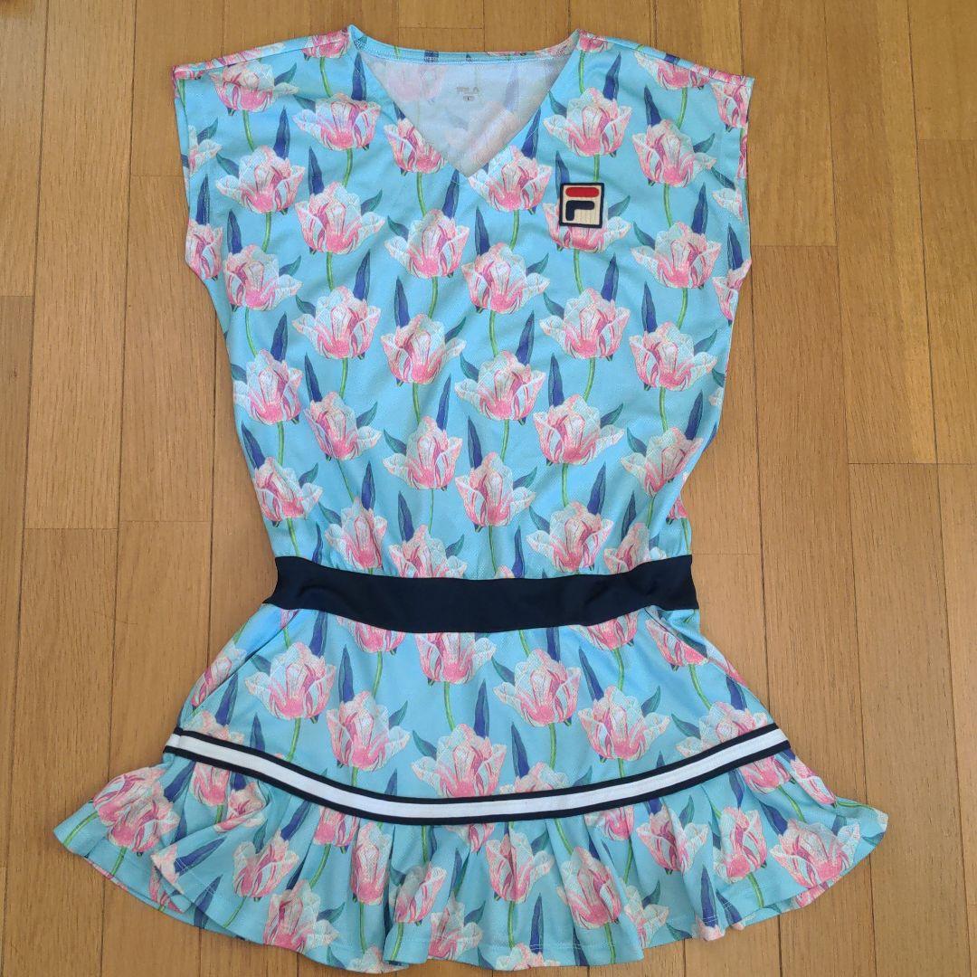 チューリップ柄ワンピースLサイズ
