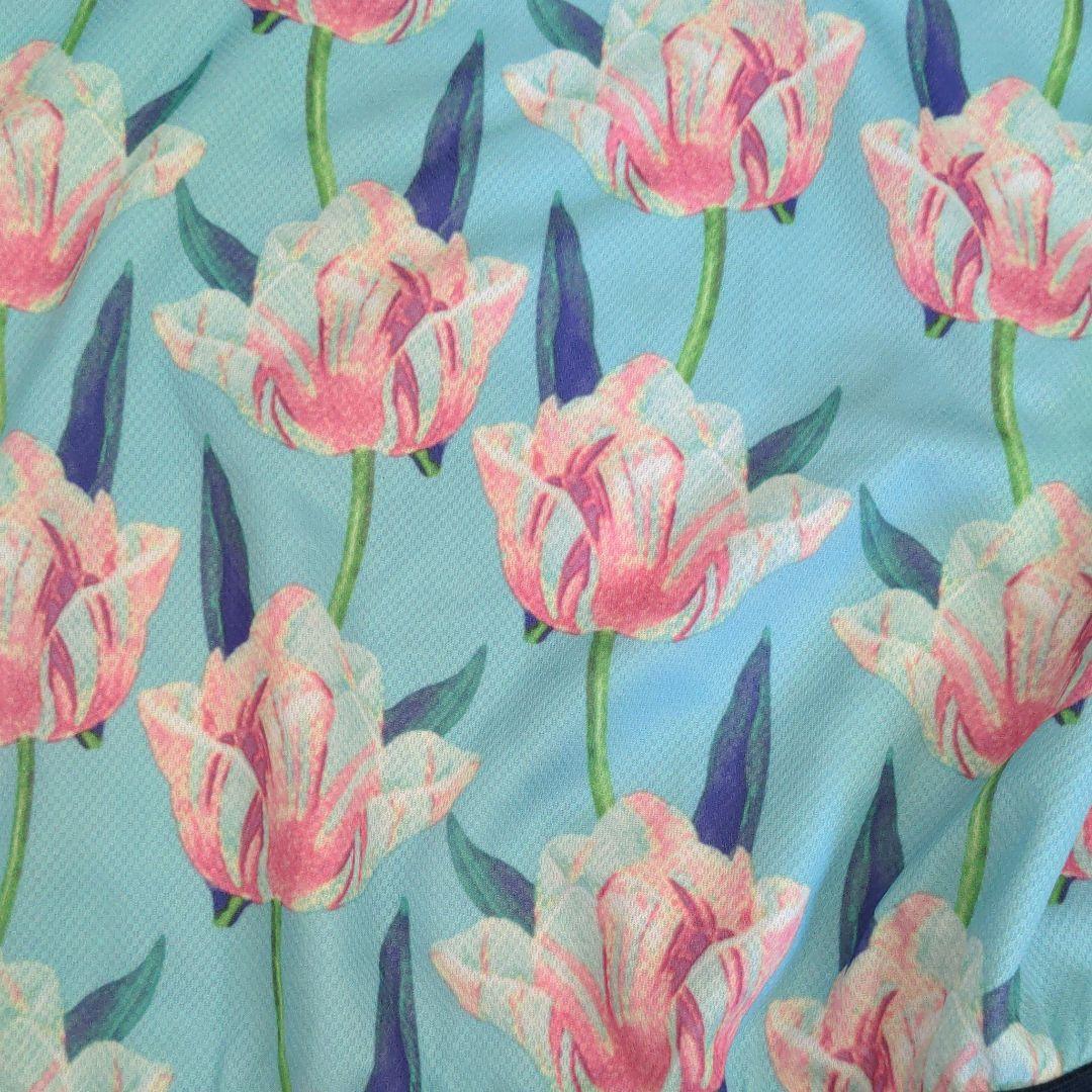 チューリップ柄ワンピースLサイズ