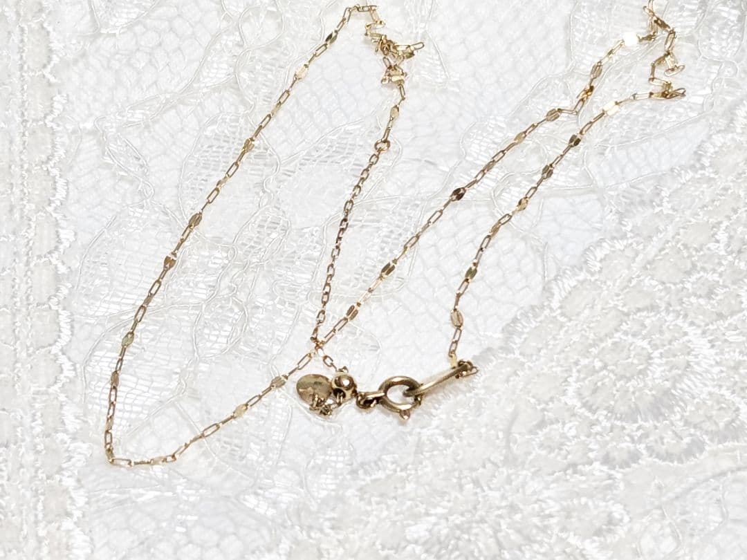 ete　チェーンネックレス　K10