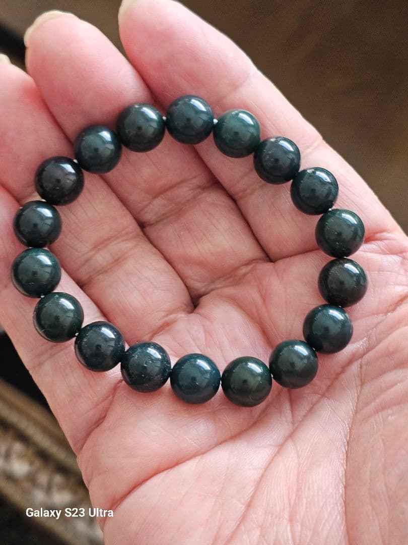 出雲瑪瑙　碧玉１０m１８石ブレスレット