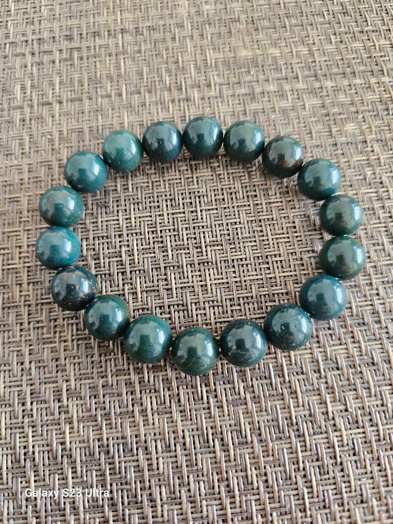 出雲瑪瑙　碧玉１０m１８石ブレスレット