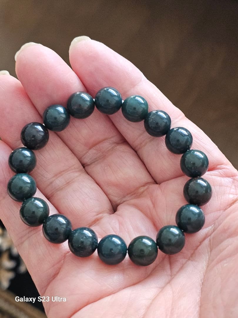 出雲瑪瑙　碧玉１０m１８石ブレスレット