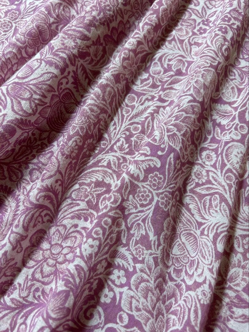 Plantation コットン リネン ボタニカル柄ワンピース