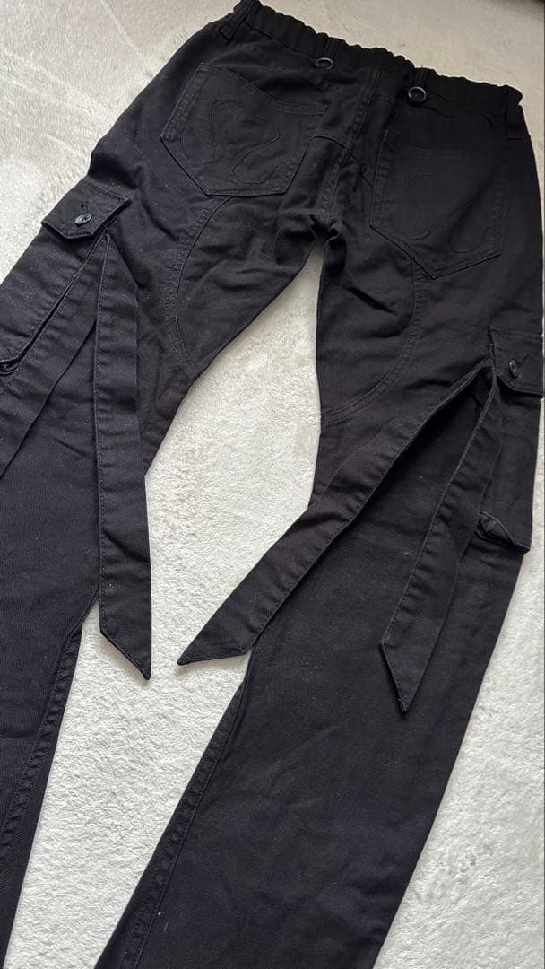 CIVARIZE / バナナシルエットコードカーゴパンツ 44 ブラック