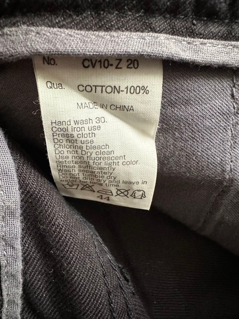 CIVARIZE / バナナシルエットコードカーゴパンツ 44 ブラック