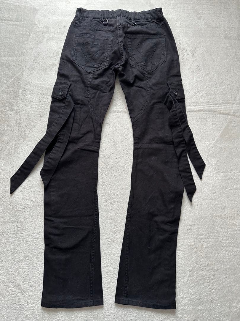 CIVARIZE / バナナシルエットコードカーゴパンツ 44 ブラック