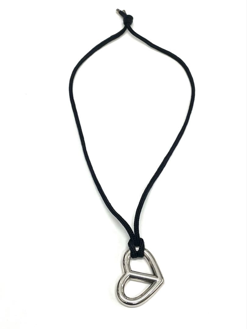 正規品HERMESハートアミュレットネックレス シェーヌダンクル