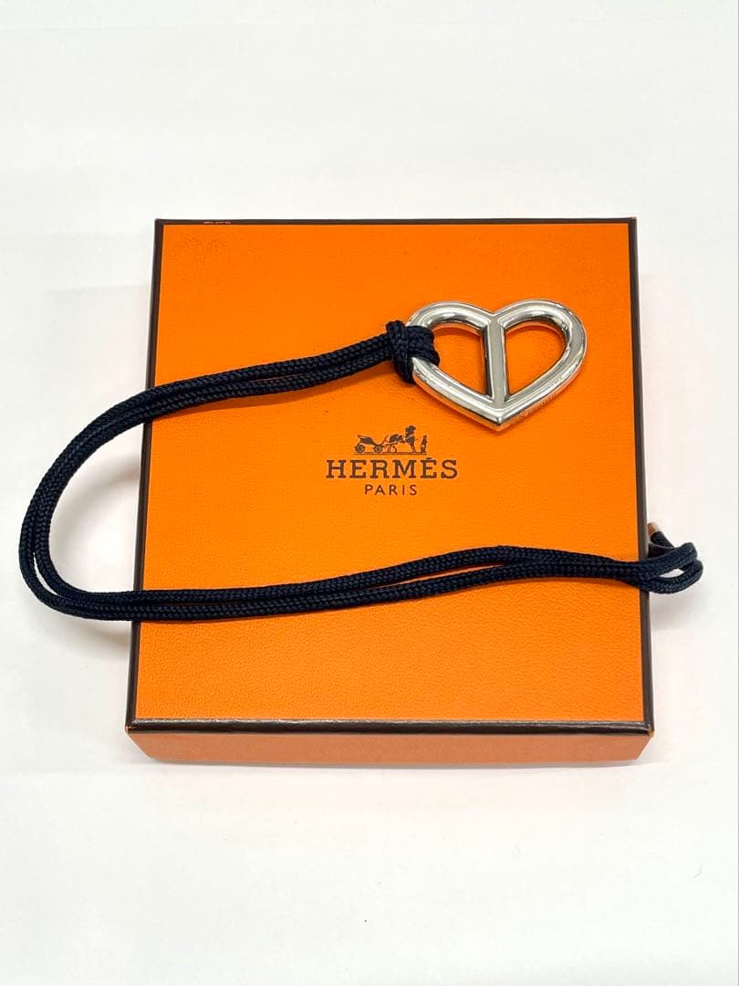 正規品HERMESハートアミュレットネックレス シェーヌダンクル