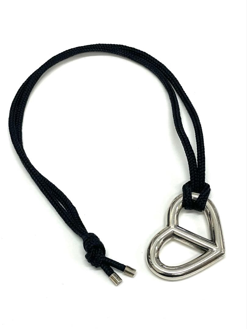 正規品HERMESハートアミュレットネックレス シェーヌダンクル