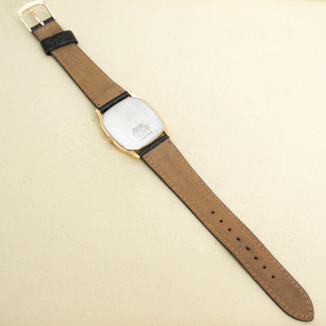 稼働 SEIKO 腕時計 ヴィンテージ 80年代 ブラック メンズ 2879